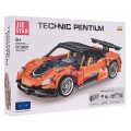 Sports Car Block Set 491 pcs. Orange