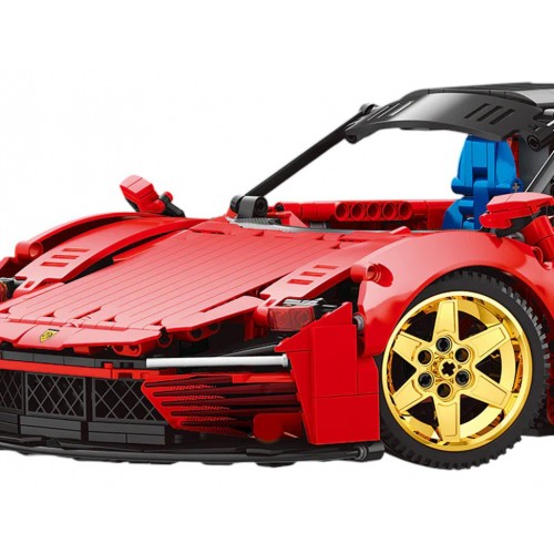 Red Sports Car Building Blocks Set 1958pcs.