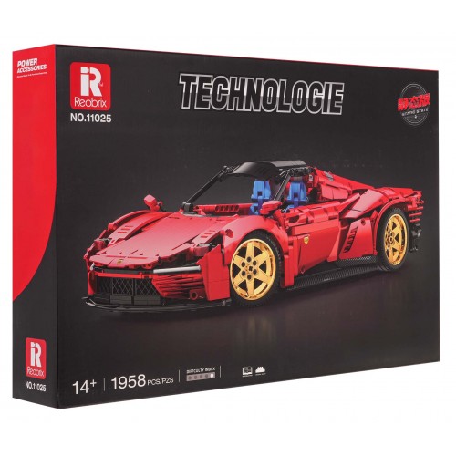 Red Sports Car Building Blocks Set 1958pcs.