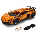 Sports Car Block Set 1488 pieces. Orange