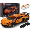 Sports Car Block Set 1488 pieces. Orange