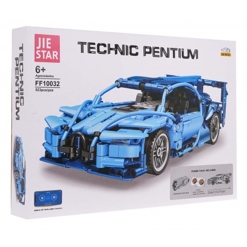 Car Block Set 523 pieces. Blue