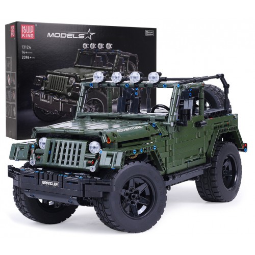 Off-Road Car Block Set 2078 pieces. Green