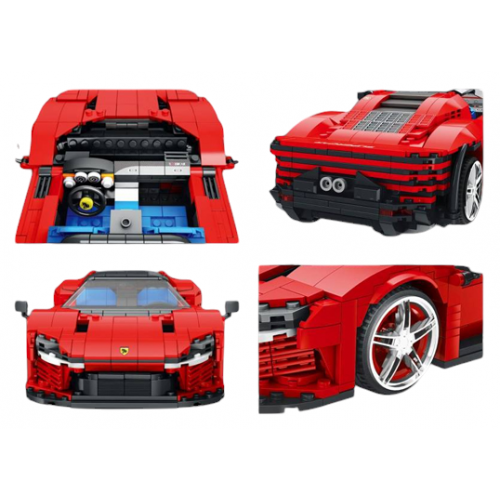 Sports Car Red Brick Set 1168pcs.