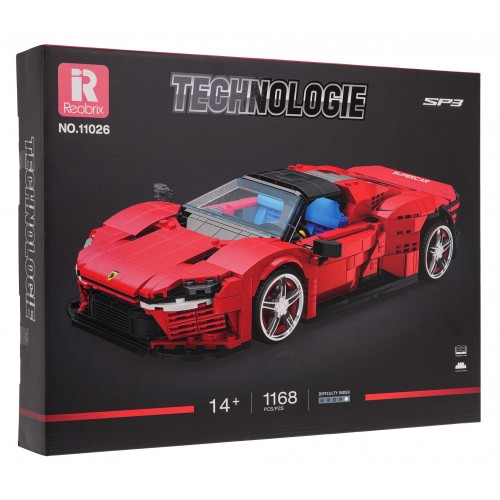 Sports Car Red Brick Set 1168pcs.