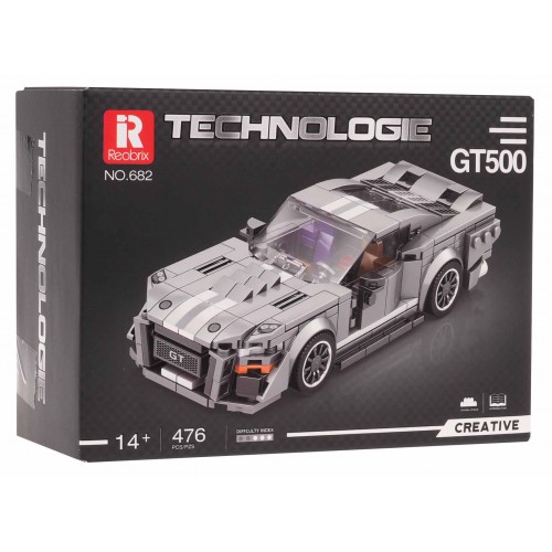 Sports Car Brick Set Gray 476 pcs.