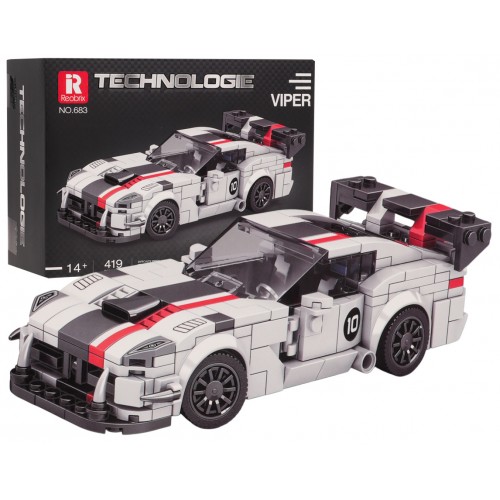 Sports Car Brick Set White 419 pcs.