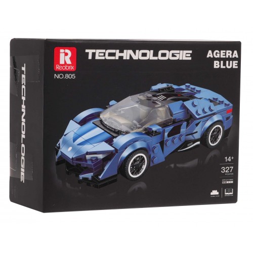 Sports Car Brick Set Blue 327 pcs.