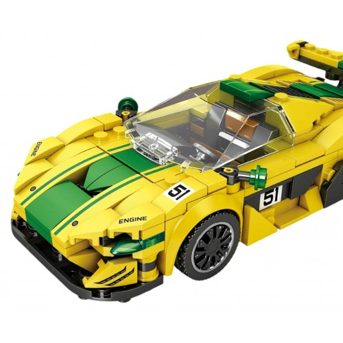 Sports Car Brick Set Yellow 368 pcs.