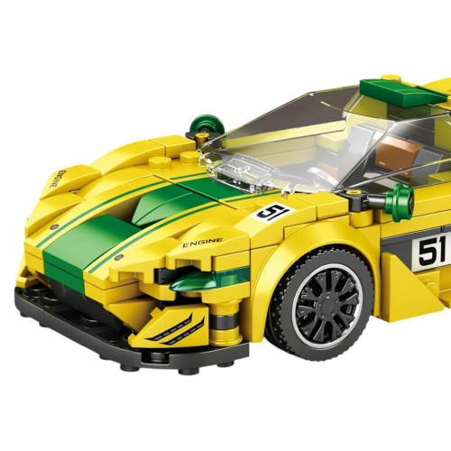 Sports Car Brick Set Yellow 368 pcs.