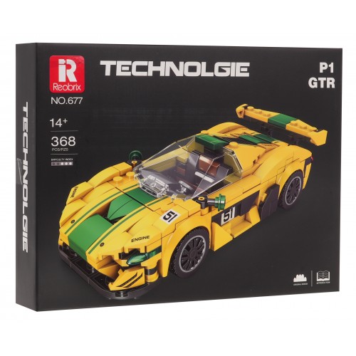 Sports Car Brick Set Yellow 368 pcs.