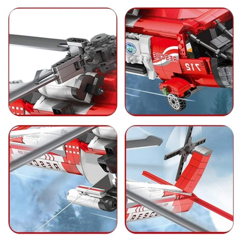 Helicopter HH-60J Building Blocks Set 1137pcs.