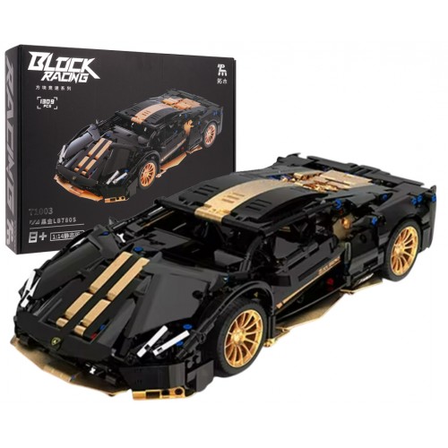 Sports Car Brick Set Black 1309pcs.