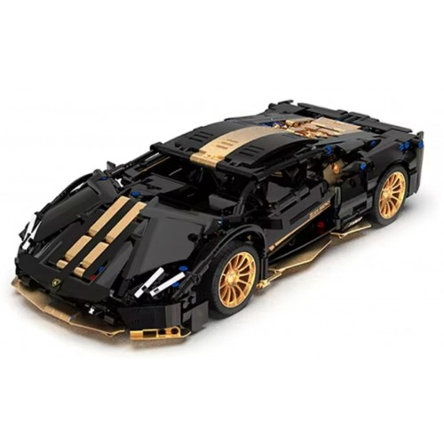 Sports Car Brick Set Black 1309pcs.