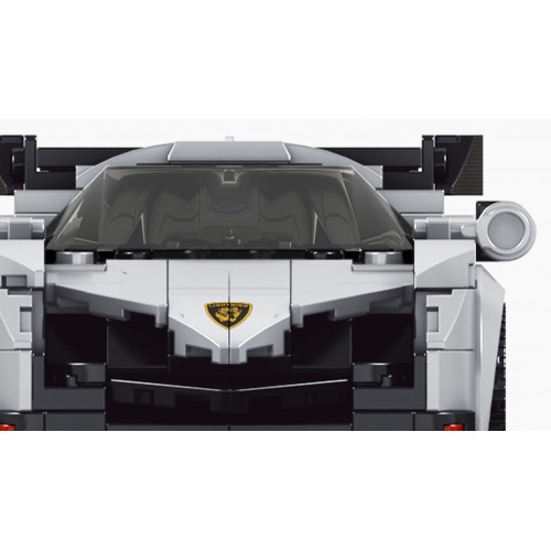 Sports Car Block Set 398 pieces. White