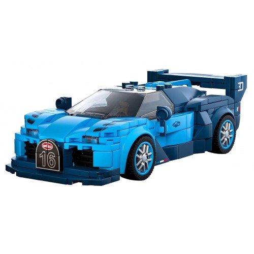 Sports Car Block Set 336 pieces. Blue