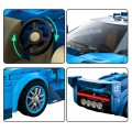 Sports Car Block Set 336 pieces. Blue