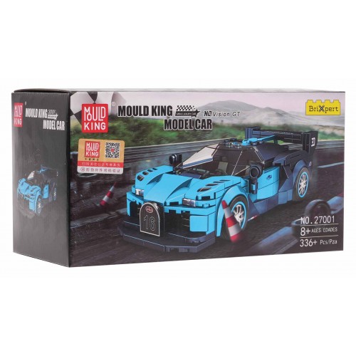 Sports Car Block Set 336 pieces. Blue