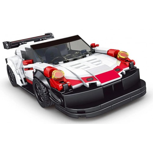 Sports Car Block Set 349 pieces. White