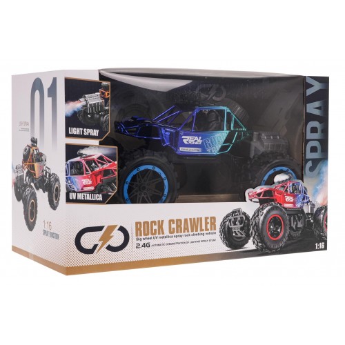 REAL ROCK Crawler with Smoke Function R/C Blue