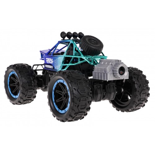 REAL ROCK Crawler with Smoke Function R/C Blue