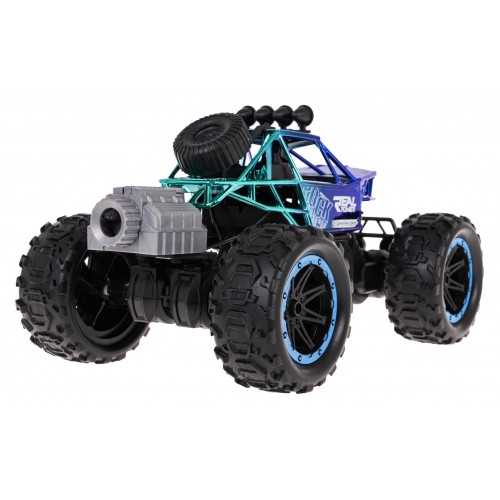 REAL ROCK Crawler with Smoke Function R/C Blue