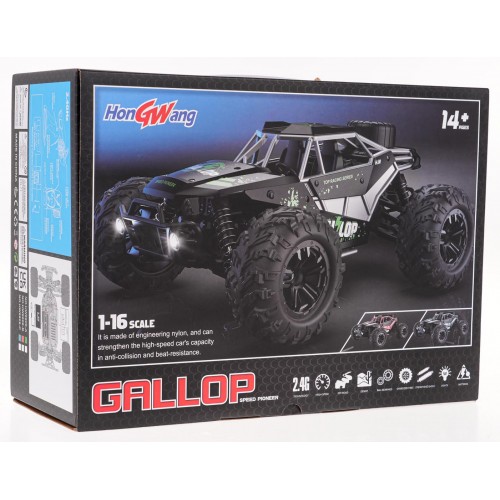 Crawler GALLOP 1:16 R/C Green