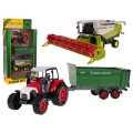 Set of Agricultural Vehicles Tractor + Harvester