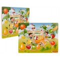 Wooden Puzzle Set Fruits Vegetables