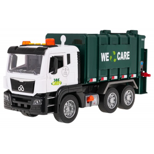 Garbage truck with light and sound function