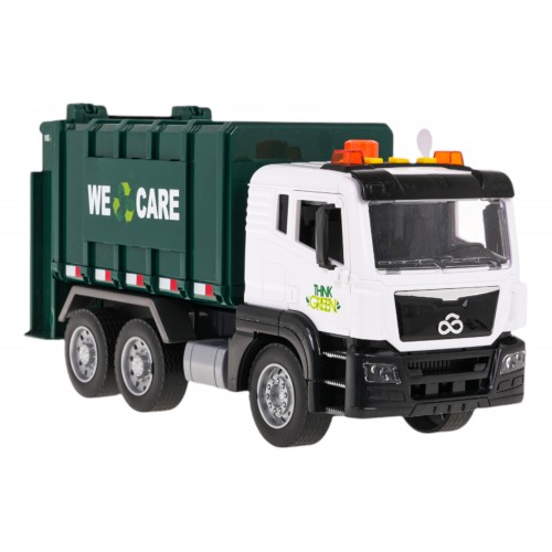 Garbage truck with light and sound function