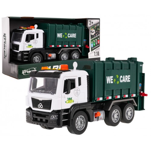 Garbage truck with light and sound function