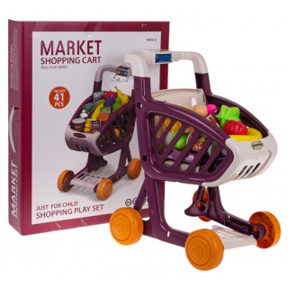 Shopping Cart with Light and Music Function 41 pcs. Red
