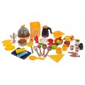 Kitchen Kitchenette with Light and Sound Function 78 pieces.