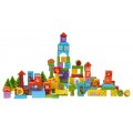 Wooden Animal Blocks Set 100pcs.