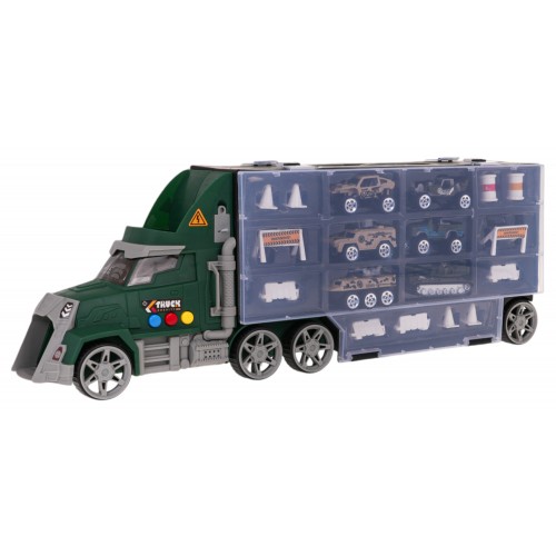 Truck set with launcher + cars and accessories