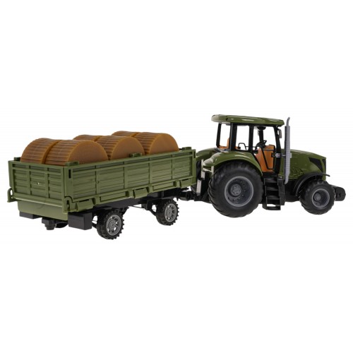 Green R/C Tractor and Trailer