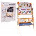 Wooden Double Sided Board With Paper + Accessories