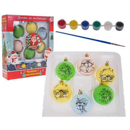 Baubles to paint for the Christmas tree