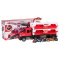 Truck with Launcher 2in1 + Accessories Red