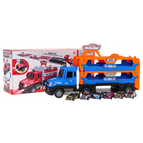 2in1 Launcher Truck + Accessories Blue