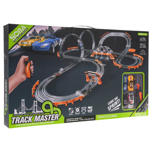 TRACK MASTER Race Track with Backlight + Accessories