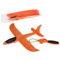 Styrofoam Airplane with Manual Launcher, Orange