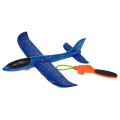 Styrofoam Airplane with Blue Manual Launcher