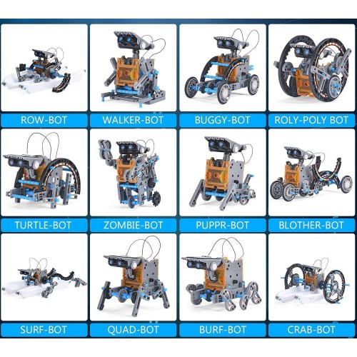 12in1 Solar Vehicle Set Blue