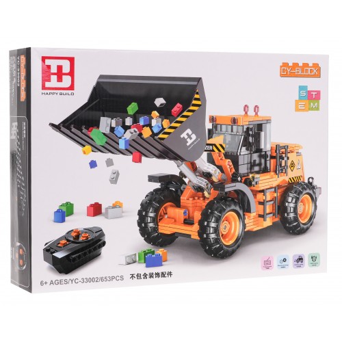 Bulldozer Building Blocks Set 653pcs.