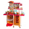 Kitchen Kitchenette with Light and Sound Function 65 pieces. Red