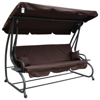Garden swing Adjustable Seat Textylina 2 x 1 dark brown