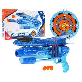 5in1 Airplane Launcher Gun Blue