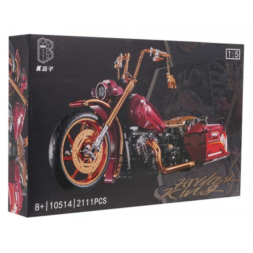 Motorcycle blocks 2111 pieces. Red